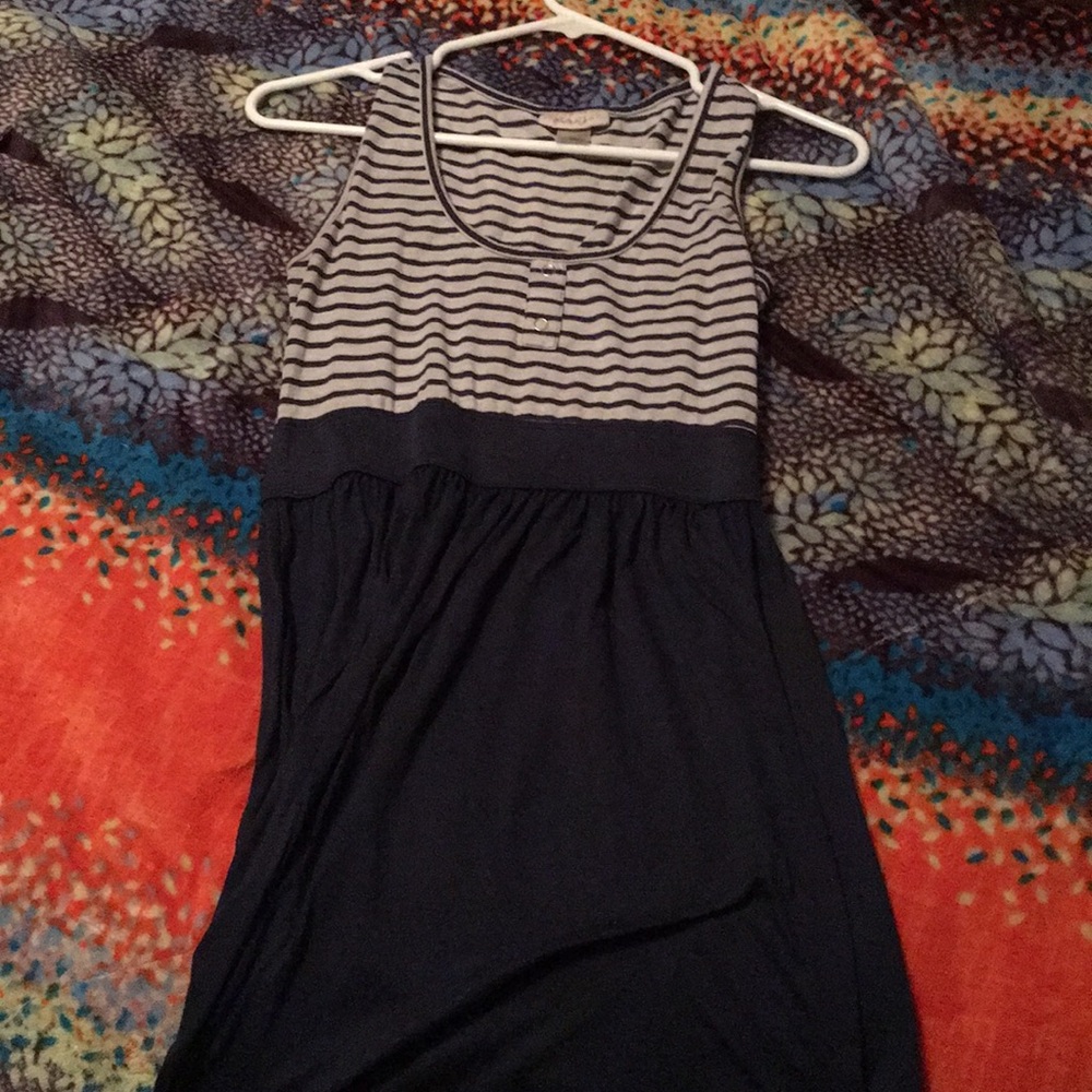 Stripped blue summer dress